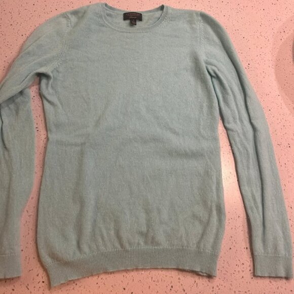 Charter Club Turquoise Cashmere Sweater - Picture 1 of 1